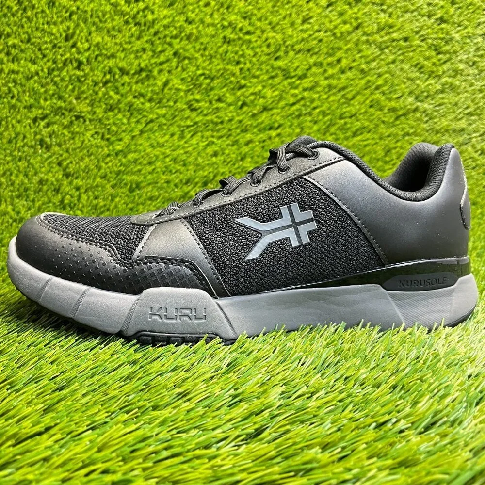 Kuru Quantum 2.0 Mens Size 11 Black Gray Athletic Running Walking Shoes Sneakers
